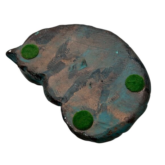 Ceramic Pottery Cat Figurine Vintage With Look Of Patina - Picture 5 of 10